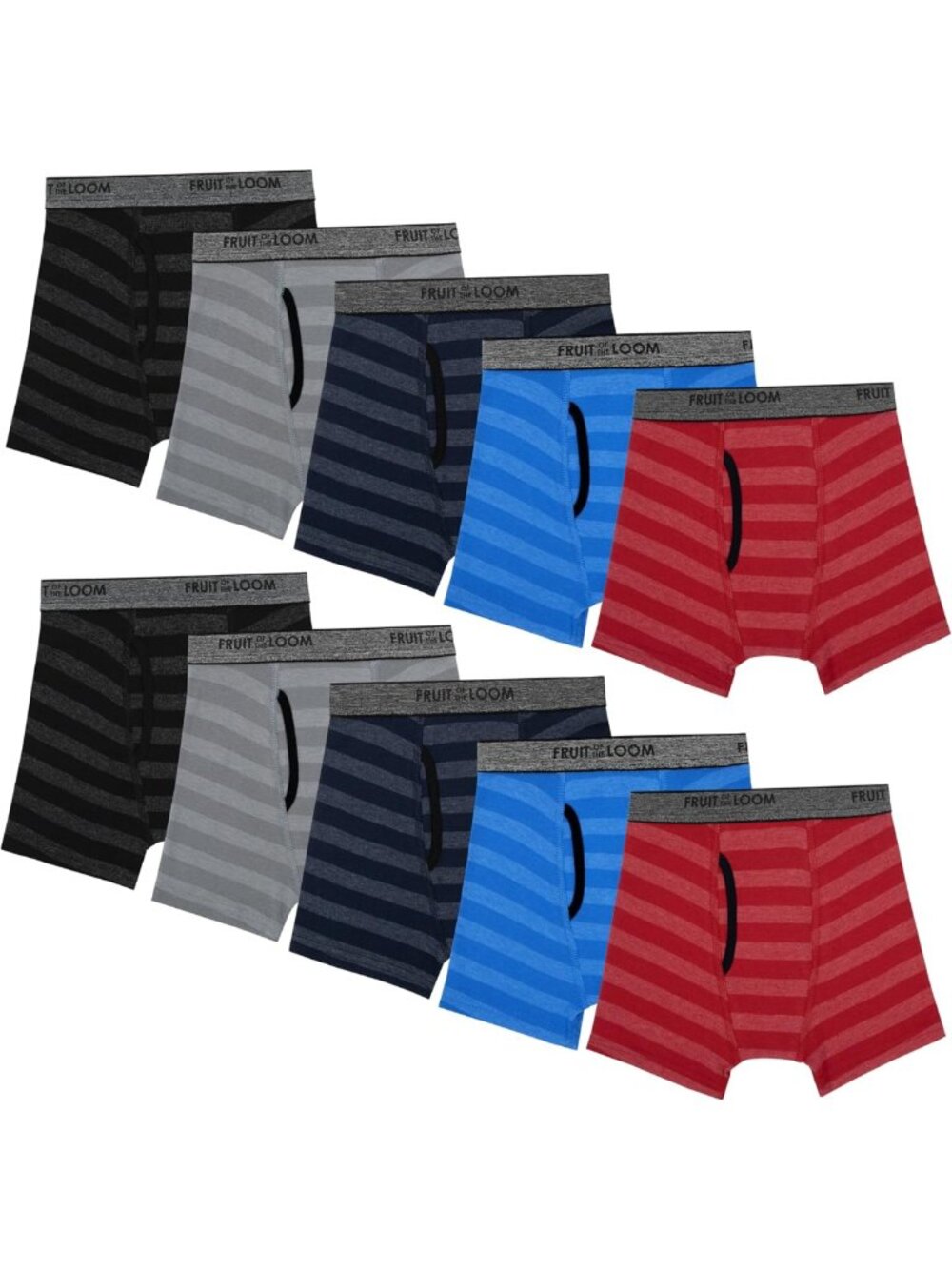 Boys & Toddler Tag-Free Boxer Briefs, Breathable Underwear, Assorted Colors